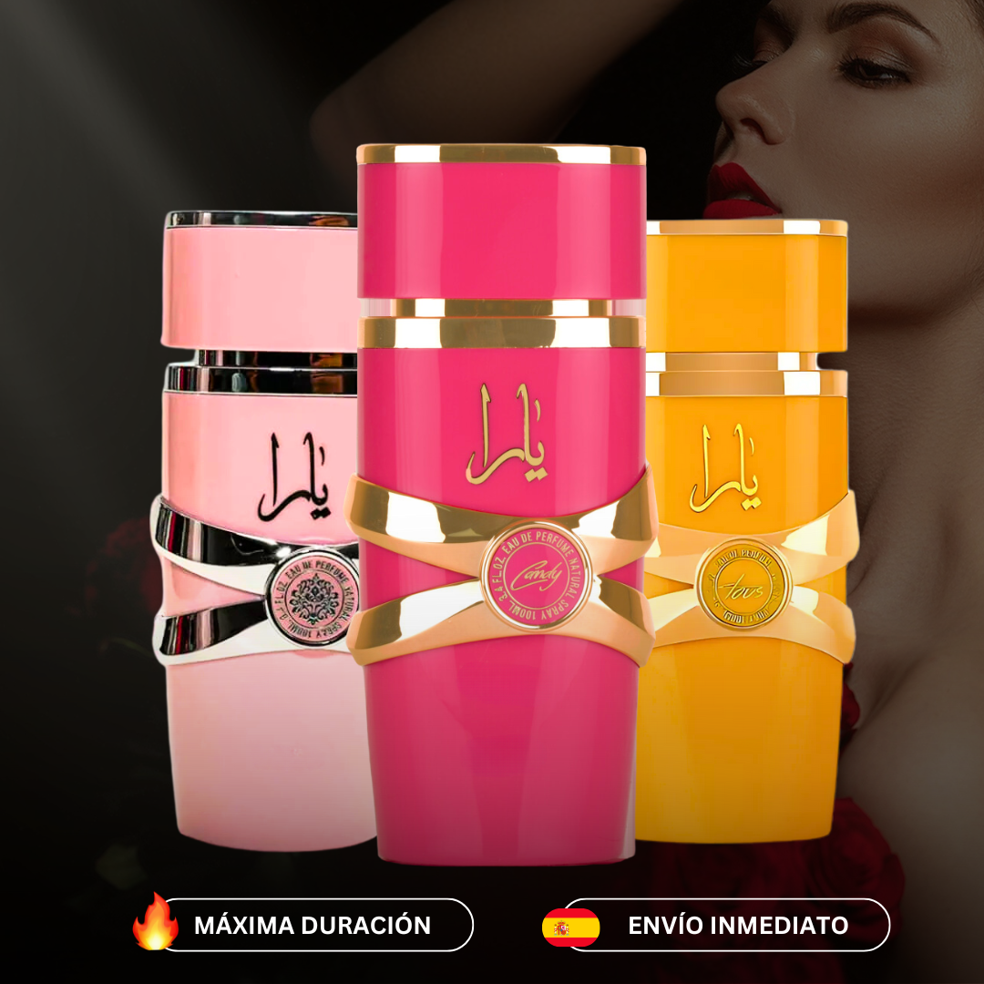 Pack Trio de Perfumes Árabes Femininos | Yara Rosa + Yara Tous + Yara Candy